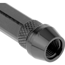 Enjoybuy 4'lü Araba Oto Spike Şekilli Lastik Anti Toz Tekerlek Kök Vana Caps 60MM Siyah (Yurt Dışından)