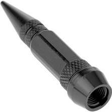 Enjoybuy 4'lü Araba Oto Spike Şekilli Lastik Anti Toz Tekerlek Kök Vana Caps 60MM Siyah (Yurt Dışından)