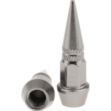 Enjoybuy 4x Uzun Çivili Valf Gövdesi Kapaklar Metal Iplik Kiti/tekerlek/lastikler Için Set Titanyum (Yurt Dışından)