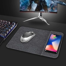 HuahaiÇok Fonksiyonlu 10W Qi Kablosuz Şarj Mouse Pad - Siyah (Yurt Dışından)