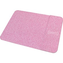 HuahaiÇok Fonksiyonlu 10W Qi Kablosuz Şarj Mouse Pad - Pembe (Yurt Dışından)