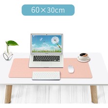 HuahaiZD02 Bilgisayar Masası Mat Çift Taraflı Klavye Mouse Pad 60 x 30 cm Pembe Gümüş (Yurt Dışından)