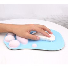 HuahaiSilikon Mouse Bilek Pad Anti - Destek Mouse Pad - Mavi (Yurt Dışından)