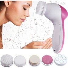 Pazariz 5 In 1 Pilli Yüz Temizleme,masaj ve Peeling Fırça Seti Sünger Set