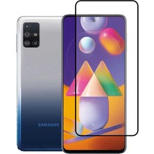 HTStore Samsung Galaxy M51 Htstore Zore Kenarları Kırılmaya Dayanıklı Cam Ekran Koruyucu
