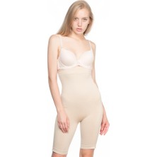 Emay 2006 Seamless Yüksek Bel Uzun Paçalı Korse Ten