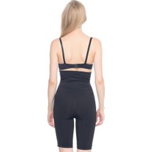 Emay 2006 Seamless Yüksek Bel Uzun Paçalı Korse Siyah