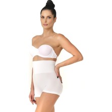 Emay 2022 Seamless Pantolon Double Korse Beyaz