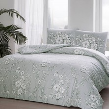 Taç Ranforce Lily Tek Kişilik Gri Nevresim Takımı 160 x 220 cm