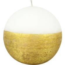 Missi Altın Taramalı 8 cm Top Mum