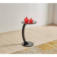 Vetro Wood C Servis Sehpası Siyah