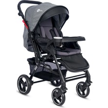 4 Baby AB-351 Active Siyah Plus Çift Yönlü Bebek Arabası - Gri