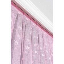 Evdepo Home Kullanıma Hazır Ekstraforlu Pilesiz Tül Perde Tek Kanat - Ekru 260 x 270 cm