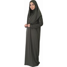 Zehranaz Namaz Elbisesi Koyu Haki L