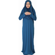 Zehranaz Namaz Elbisesi Petrol Mavisi S