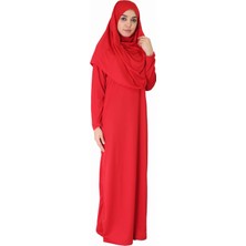 Zehranaz Namaz Elbisesi Kırmızı 3xl