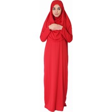 Zehranaz Namaz Elbisesi Kırmızı 3xl