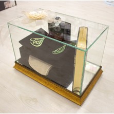 Dantelux Dikdörtgen Cam Bohça Sandığı (20X35X35) 32435-C04 Gold