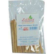 LokmanAVM Ahşap Çay Kahve Karıştırıcı 100 Adet Kullan At Paket Türkiye Menşeli