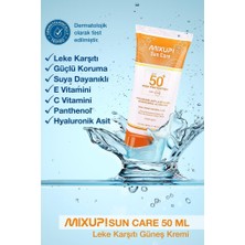 Mixup Sun Care Spf 50+ Uva+Uvb Leke Karşıtı Koruyucu Güneş Kremi 50ML