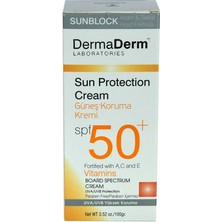 Dermaderm Güneş Koruma Kremi Spf 50+ Faktör Parabensiz Uva/uvb Yüksek Koruma 100 gr