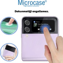 Microcase Samsung Galaxy Z Flip 3 Kamera Camı Lens Koruyucu Tempered Glass