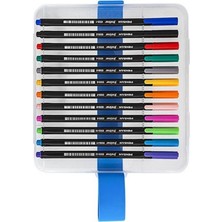 Pensan Fineliner Kalem 24 Renk Plastik Kutu 0.4mm Keçe Uçlu Kalem 1 Paket Pensan Fineliner 6500HP 0.4mm Keçe Uçlu Kalem