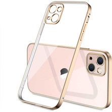 Apple iPhone 13 Kılıf Htstore Zore Gbox Kapak-Gold