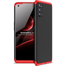 HTstore Realme 7 Pro Kılıf Htstore Zore Ays Kapak-Siyah-Kırmızı