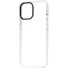 Apple iPhone 12 Kılıf Htstore Zore Punto Kapak-Beyaz