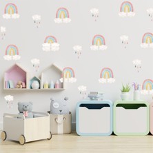 Modern Boho Gökkuşakları Çocuk Odası Duvar Sticker