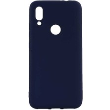 HTstore Xiaomi Redmi 7 Kılıf Htstore Zore Premier Silikon-Lacivert