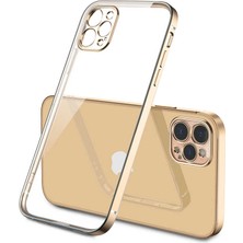 Apple iPhone 12 Pro Max Kılıf Htstore Zore Gbox Kapak-Gold