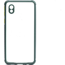 Galaxy A01 Core Kılıf ​​htstore Zore Kaff Kapak-Koyu Yeşil