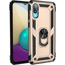 Galaxy A02 Kılıf Htstore Zore Vega Silikon-Gold
