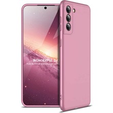 Galaxy S21 Kılıf Htstore Zore Ays Kapak-Rose Gold