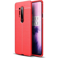 One Plus 8 Pro Kılıf Htstore Zore Niss Silikon-Kırmızı