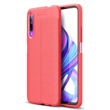 Huawei P Smart Pro 2019 Kılıf Htstore Zore Niss Silikon-Kırmızı