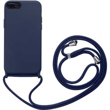 Apple iPhone 7 Plus Kılıf Htstore Zore Ropi Kapak-Lacivert