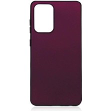 Galaxy A72 Kılıf Htstore Zore Premier Silikon-Mürdüm