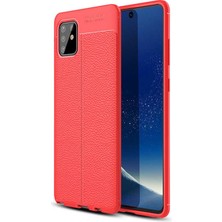 Galaxy A81 (Note 10 Lite) Kılıf Htstore Zore Niss Silikon-Kırmızı
