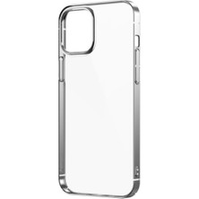 Apple iPhone 12 Pro Max Kılıf Htstore Zore Pixel Kapak-Gümüş