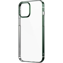 Apple iPhone 12 Kılıf Htstore Zore Pixel Kapak-Açık Yeşil