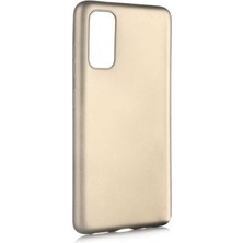 Galaxy S20 Kılıf Htstore Zore Premier Silikon-Gold