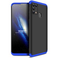 HTstore Galaxy M31 Kılıf Htstore Zore Ays Kapak-Siyah-Mavi