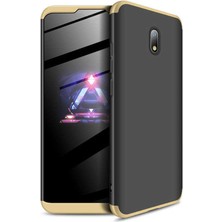 HTstore Xiaomi Redmi 8A Kılıf Htstore Zore Ays Kapak-Siyah-Gold