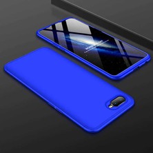 Oppo Ax7 Kılıf Htstore Zore Ays Kapak-Mavi