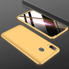 Galaxy M20 Kılıf Htstore Zore Ays Kapak-Gold