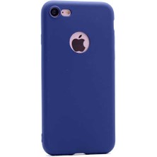 HTstore Apple iPhone 7 Kılıf Htstore Zore Premier Silikon-Lacivert