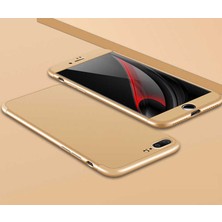 Apple iPhone 7 Plus Kılıf Htstore Zore Ays Kapak-Gold